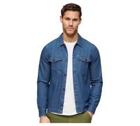 Superdry Merchant Indigo Overshirt Bleu M Homme