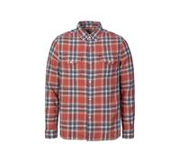 Superdry Merchant Lite Check Chemise Boutonnée Rouge Regular Fit Manches Longues