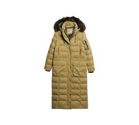 Superdry MF Fausse Fourrure Hooded Parka Veste, Classique Brun Clair Brun, 38 Femme