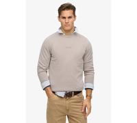 Superdry - Micro Logo Crew - Sweatshirt homme Deep Beige - XXL