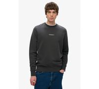 Superdry - Micro Logo Crew - Sweatshirt homme Washed Black - XXL