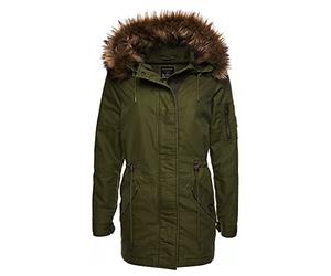 Superdry Military Fishtail Parka, Delta Khaki, S Femme