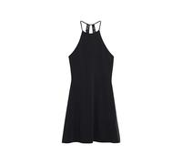 Superdry Mini Pull FIT & Flare Dress W8011614A Noir Taille 14, Noir, 42