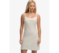 Superdry Printed Cami Mini Sleeveless Short Dress Beige L Femme