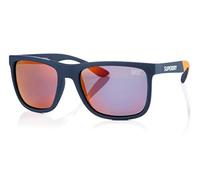 Superdry Lunettes de Soleil Femmes Runner-X Polarisé 105P Bleu Marine/Orange/