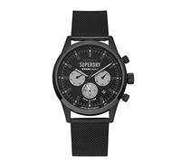 Superdry Montre à Quartz pour Homme avec Bracelet en Acier Inoxydable SYG256BM, Bracelet