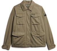 Superdry Moss Khaki Embroidered Military 100% Cotton Jacket