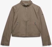 Superdry Moto Check Jacket Brun FR 38 (EU 36)