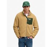 Superdry - Mountain Full Zip Fleece - Polaire homme Beach Sand Marl / Mount View Grn - M