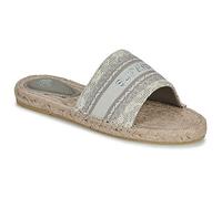 Mules compensées en toile femme Superdry Beige 39