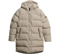 Superdry Natural Hooded Sports Puffer Mid Length Jacket