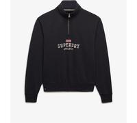 Superdry Navy Athletic Essential Graphic Half Zip Sweat Top