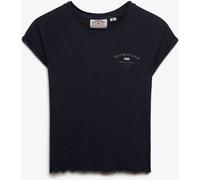 Superdry Navy Blue Athletic Essentials Slub Graphic T-Shirt