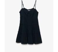 Superdry Cheesecloth Tiered Mini Sleeveless Short Dress Bleu,Noir XS Femme
