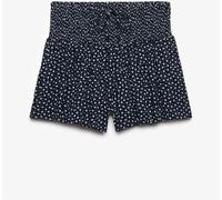Superdry Navy Printed Mini Smocked Shorts Navy 40