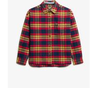 Superdry Navy/Red Check Check Flannel 100% Cotton Overshirt Navy/Red Check EU 40 (UK 12)