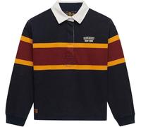 Superdry Navy & Red Stripe Heritage Stripe Rugby Shirt Navy & Red Stripe EU 44 (UK 16)