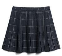Superdry Navy Vintage Check Pleated Mini Skirt Navy 8