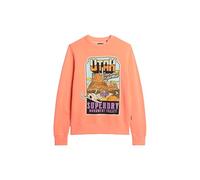 Superdry Neon Travel Loose Sweatshirt Maillot de survêtement, Orange (Sunblast Orange), L Homme
