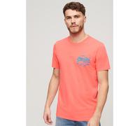 Superdry Neon Vintage Logo T-Shirt Rouge néon Petit Male