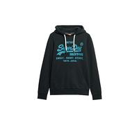 Superdry Neon VL Hoodie Sweat-Shirt pour Homme, Bleu Marine (Eclipse Navy), M