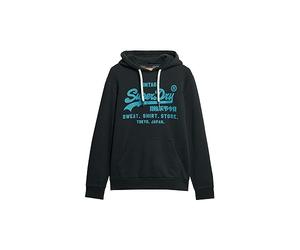 Superdry Neon VL Hoodie Sweat-Shirt pour Homme, Bleu Marine (Eclipse Navy), M