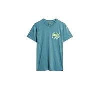 Superdry Neon VL T Shirt M1011922A Hydro Blue Taille XXL, Bleu (Hydro Blue), XXL