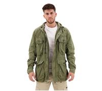 Superdry New Military Parka Manteaux pour Hommes, Khaki S