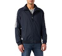 Superdry Non Hooded Track Wind Runner Coupe-Vent, Bleu foncé, XL Homme
