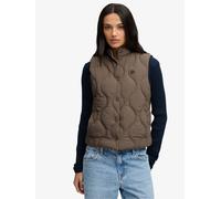 Superdry Onion Quilt Crinkle Snap Gilet vert FR 48 (EU 46)