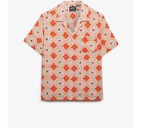 SUPERDRY Orange Beach Printed Short Sleeve Shirt Orange EU 40 (UK 12)