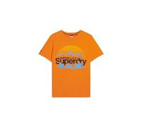 Superdry Outdoors Nr Graphic Tee C1-T-Shirt imprimé M, Orange Explosion Solaire, S Homme