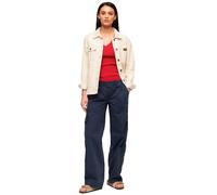 Superdry Pantalon cargo brodé Gris Taille 28 Femme