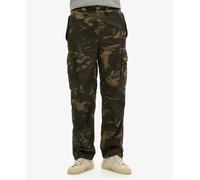 Superdry Pantalon cargo marron / vert / noir, Taille 32