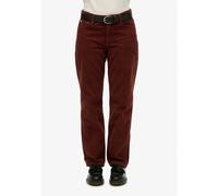 Pantalon droit en velours cÃŽtelÃ© femme Superdry Marron 30x30
