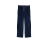 Superdry Pantalon de jogging en velours pour femme avec jambes larges, Bleu marine vif, 42