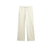 Superdry Pantalon de jogging en velours pour femme avec jambes larges, Os du désert blanc laine, 42