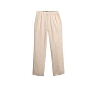 Superdry Linen Drawstring Pants Beige L Femme
