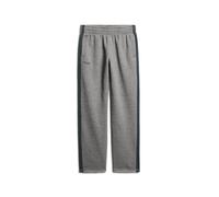Superdry Pantalon de jogging Essential pour homme avec jambe droite et logo, Gris carbone chiné/bleu marine foncé, L