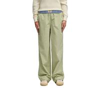 Superdry Pantalon Mini Check Cotton – Coton – Vert XS Femme
