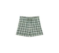 Superdry Check Elastic Shorts Vert L Femme