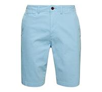 Superdry Pantalones Cortos Chinos Sweat-Shirt À Capuche Sport, Bleu, 34 Homme