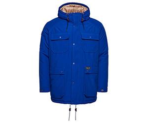 Superdry Parka matelassée pour Homme, Bleu Mazarine., M