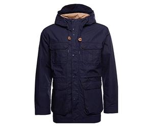 Superdry Parka Mountain pour Homme, Bleu Marine Atlantique, M
