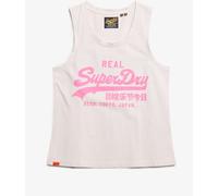 Superdry Pink 100% Cotton Vl Neon Scoop Neck Tank
