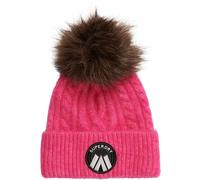 Superdry Pink Cable Luxe Knit Beanie Hat