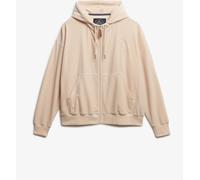 Superdry Pink Country Club Velour Zip Hoodie