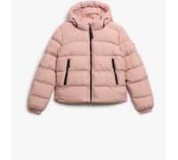 Superdry Pink Hooded Sports Puffer Jacket