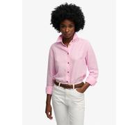Superdry Pink Premium Linen Boyfriend Shirt Pink EU 42 (UK 14)
