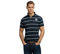 Superdry Polo Vintage Stripe Jersey manches courtes Bleu Taille M Homme